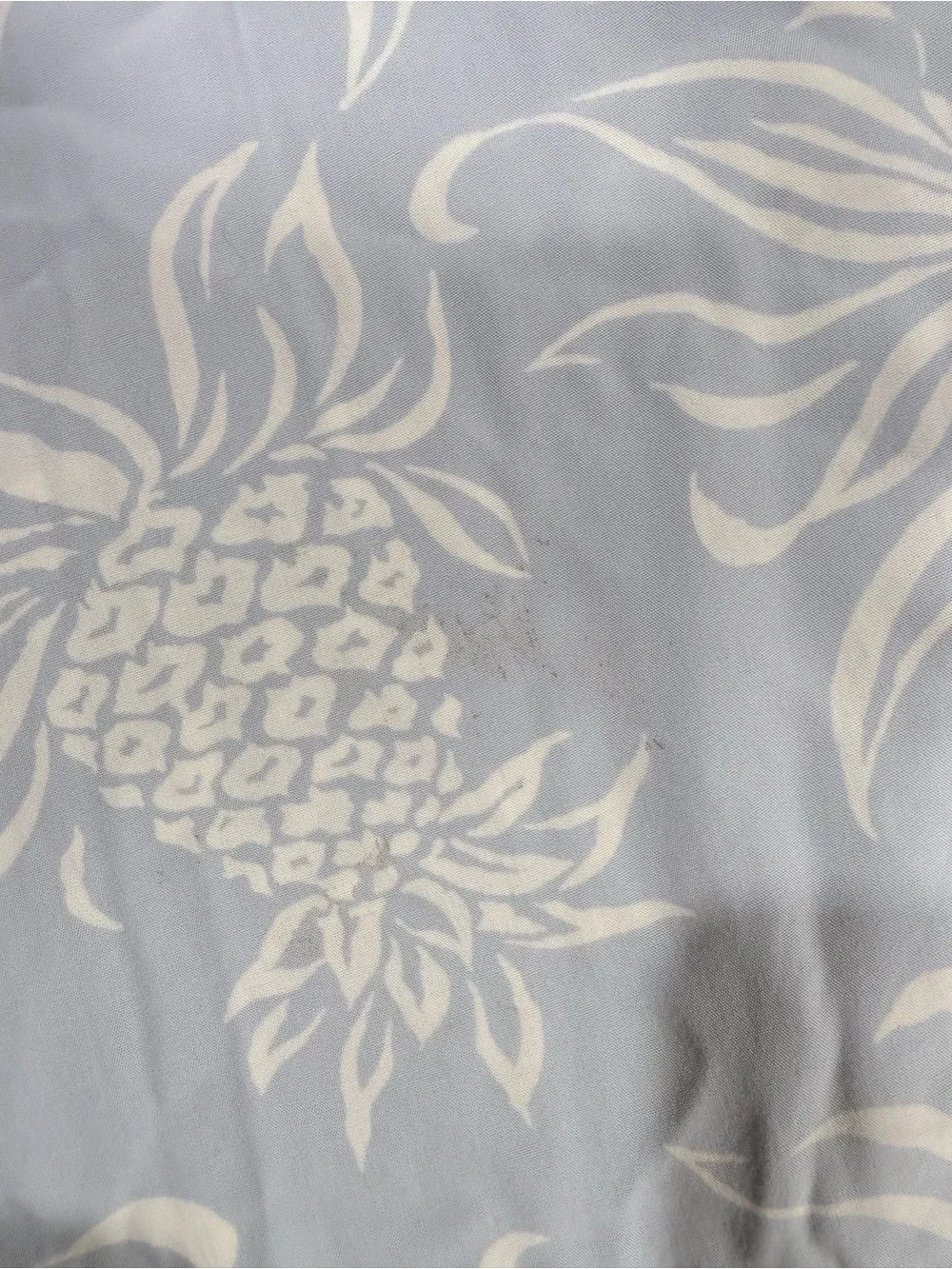 🔥Polo by Ralph Lauren Pale Blue Pineapple-Print Camp Shirt Size S EUC🔥